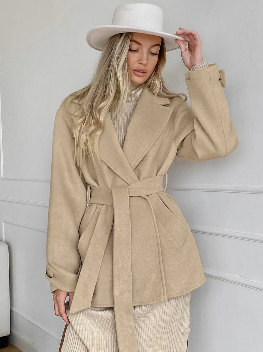 Trench Épure Kaki