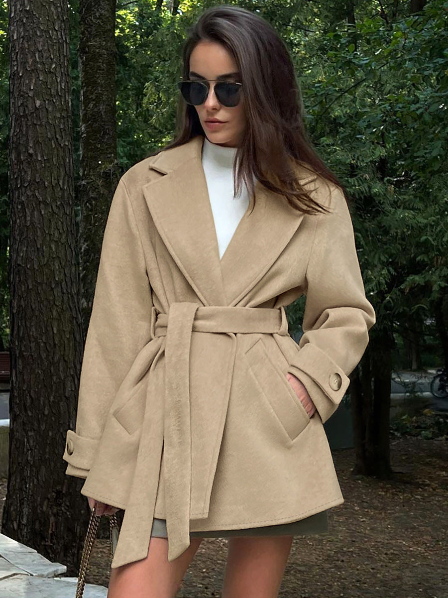 Trench Épure Kaki