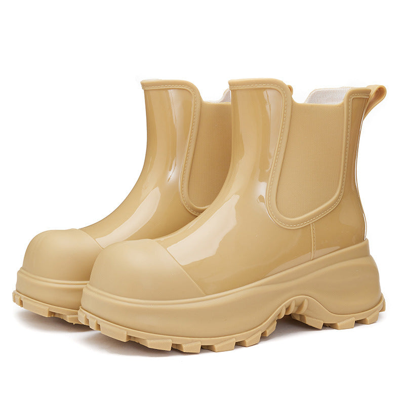 Bottes de Pluie Coréennes à Semelle Épaisse