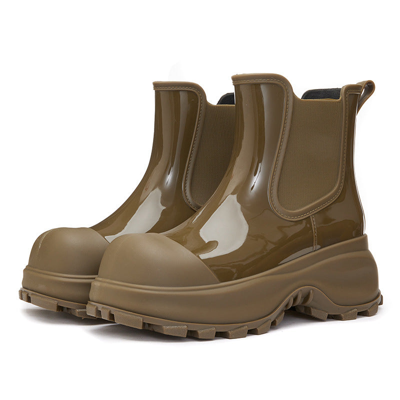 Bottes de Pluie Coréennes à Semelle Épaisse