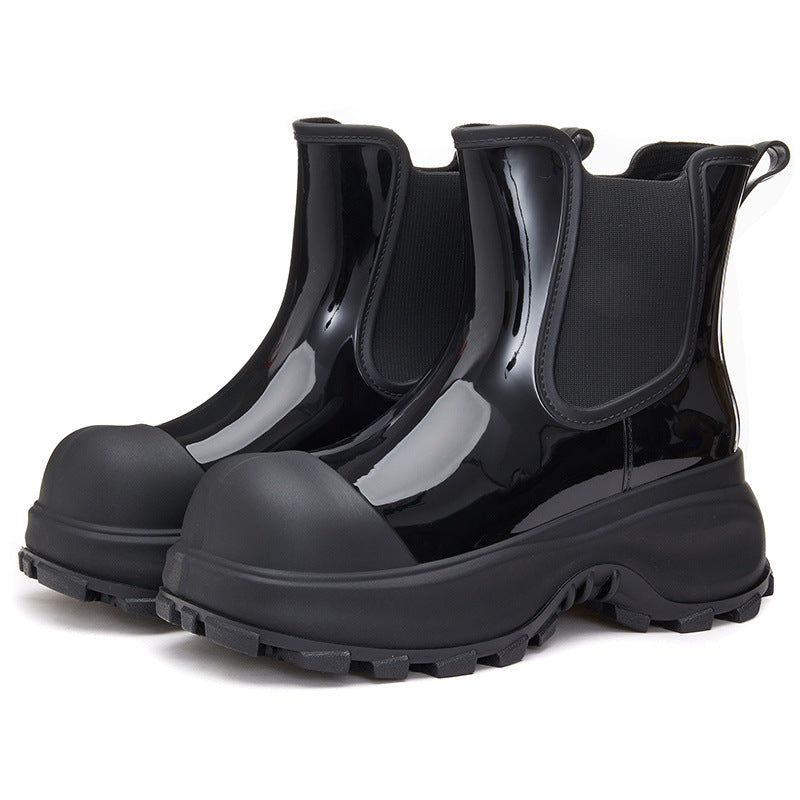 Bottes de Pluie Coréennes à Semelle Épaisse