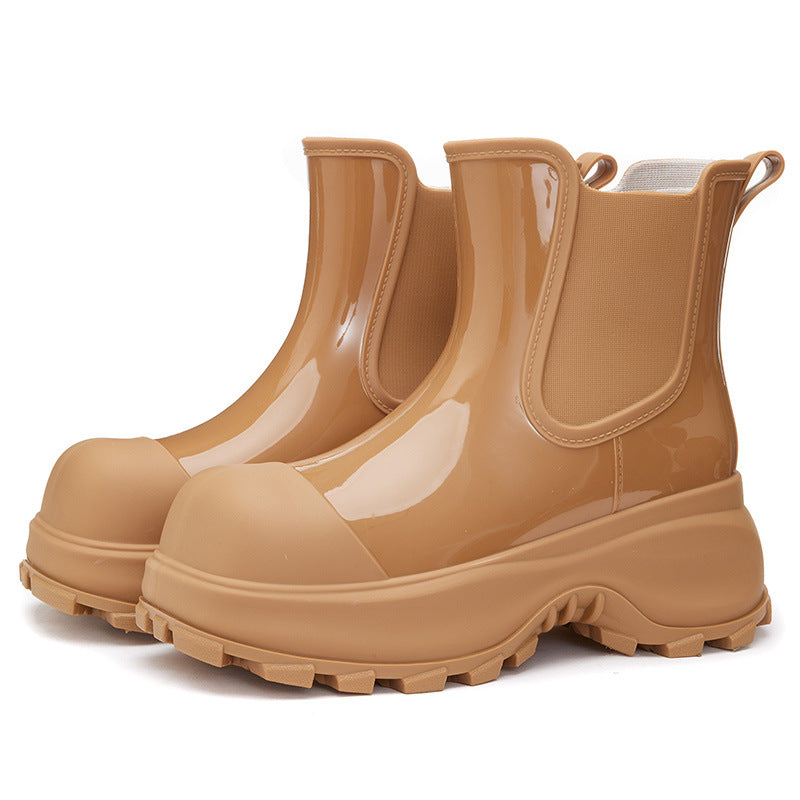 Bottes de Pluie Coréennes à Semelle Épaisse