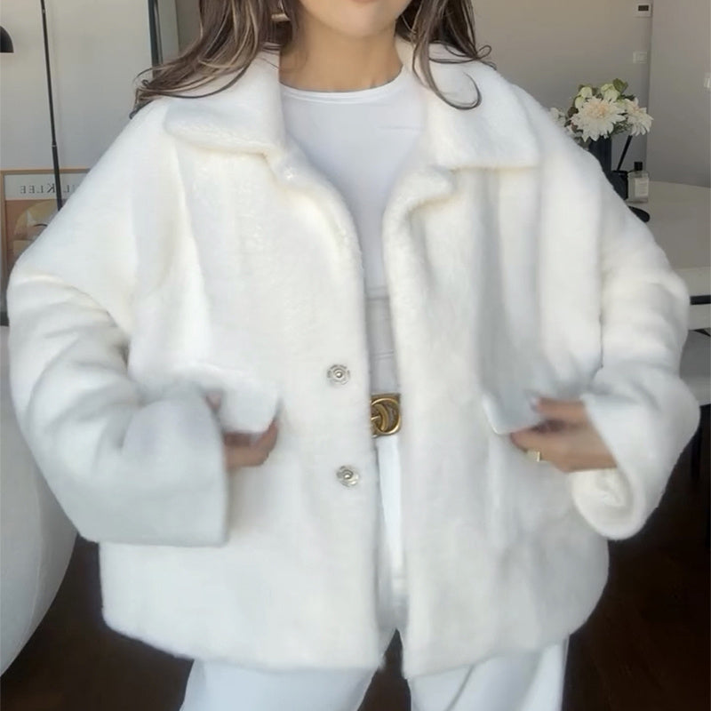 Veste fausse fourrure