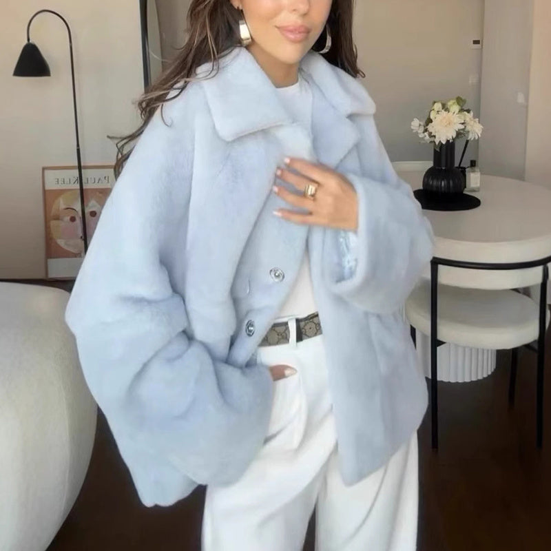 Veste fausse fourrure