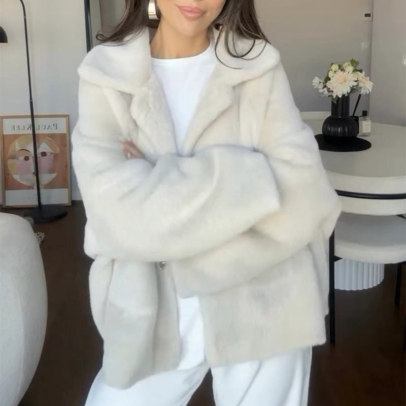 Veste fausse fourrure