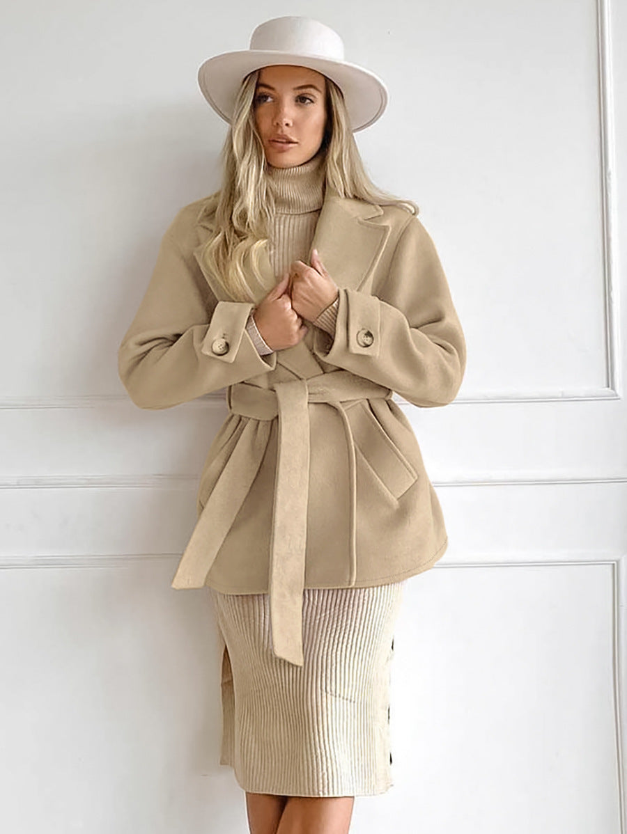 Trench Épure Kaki