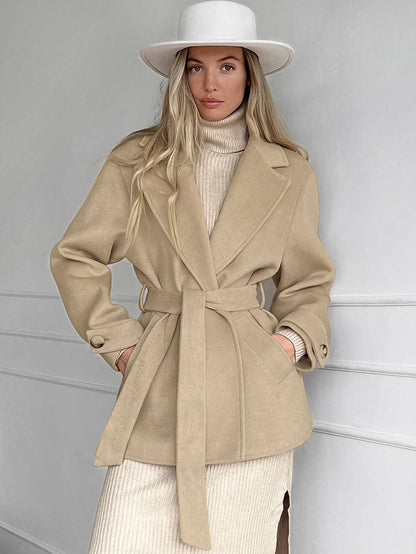 Trench Épure Kaki