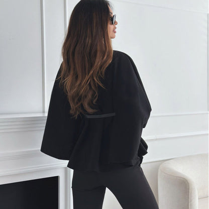 Veste Col Montant avec Ceinture