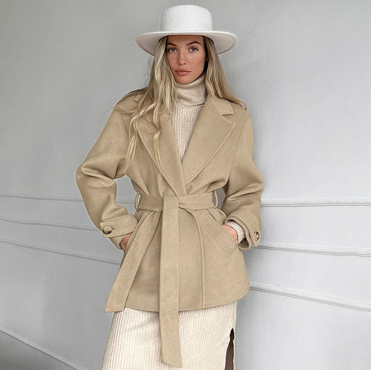 Trench Épure Kaki