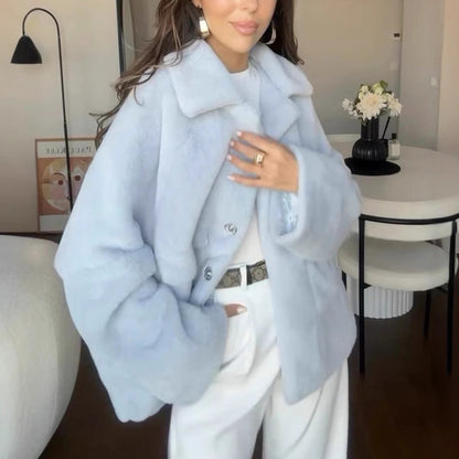 Veste fausse fourrure